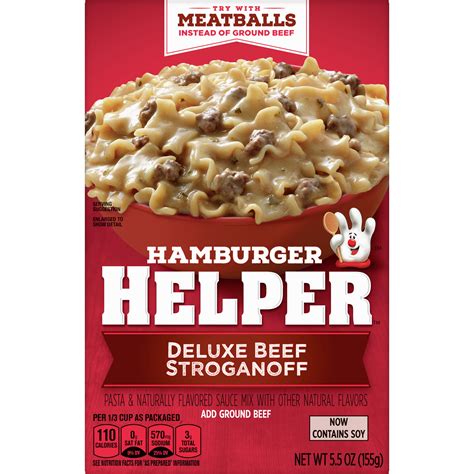 hamburger helper beef stroganoff deluxe
